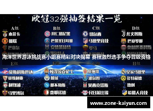 海洋世界游泳挑战赛小组赛精彩对决揭幕 赛程激烈选手争夺晋级资格