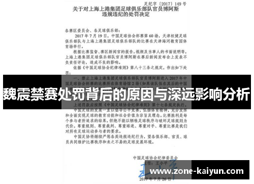 魏震禁赛处罚背后的原因与深远影响分析 魏震禁赛处罚背后的原因与深远影响分析
