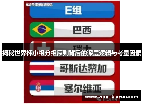 揭秘世界杯小组分组原则背后的深层逻辑与考量因素