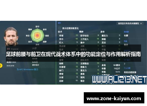 足球前腰与前卫在现代战术体系中的功能定位与作用解析指南 足球前腰与前卫在现代战术体系中的功能定位与作用解析指南